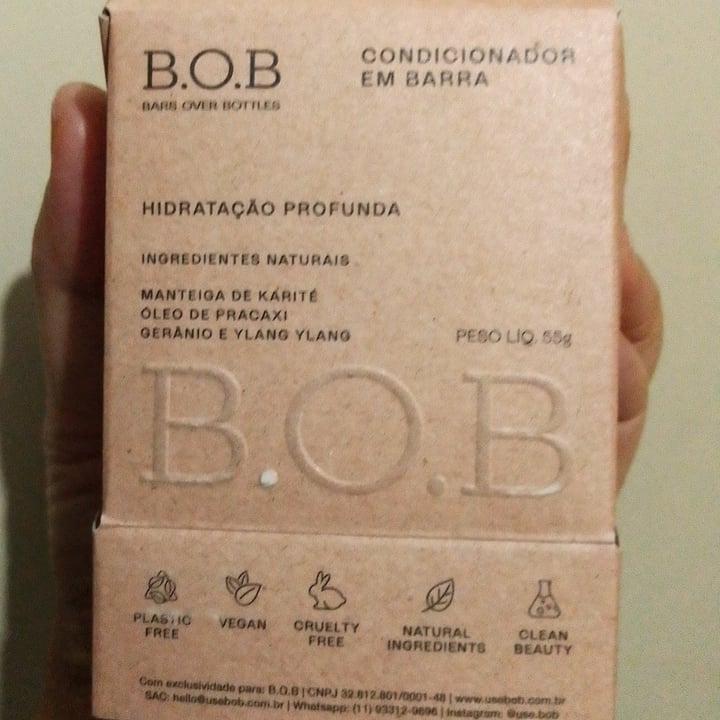 photo of B.O.B Condicionador Sólido Hidratação Profunda shared by @cristinasayuri on  16 Apr 2022 - review