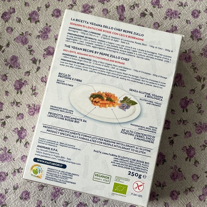 photo of Biori Pasta di lenticchie shared by @rosib on  12 Jan 2022 - review