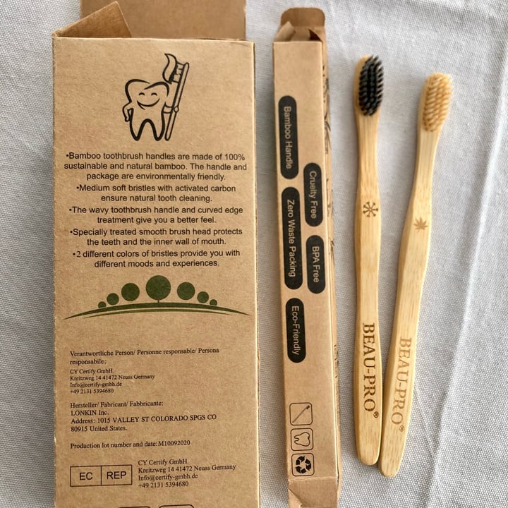 photo of Beau-Pro Bamboo Toothbrush shared by @cristinasummers on  16 Apr 2022 - review