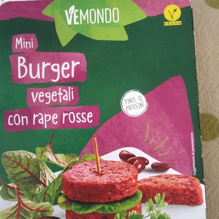 photo of Vemondo  mini burger vegetali shared by @vitorlucasvegan on  17 Jun 2022 - review