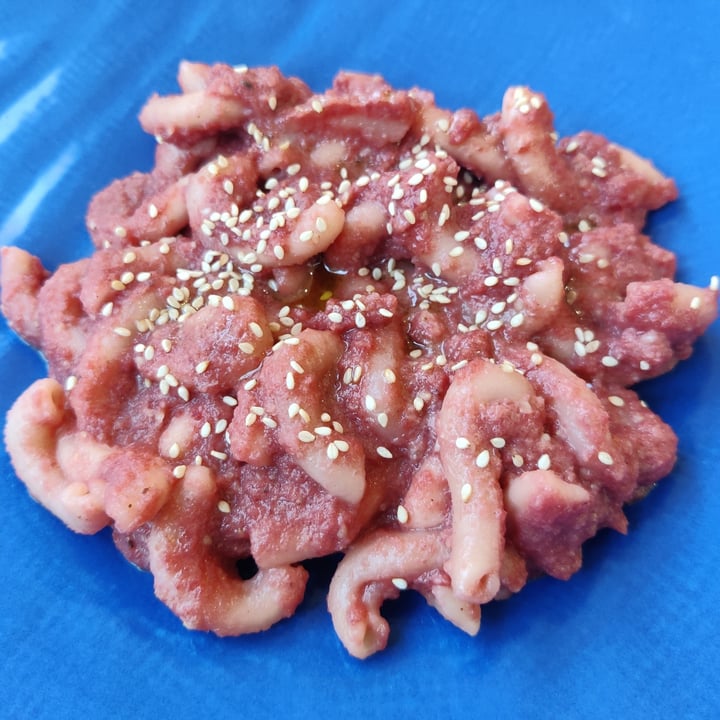 photo of MagnEtico Bistrò casarecce pasta with beetroot sauce and homemade tahini shared by @scarletdev on  30 Jul 2022 - review