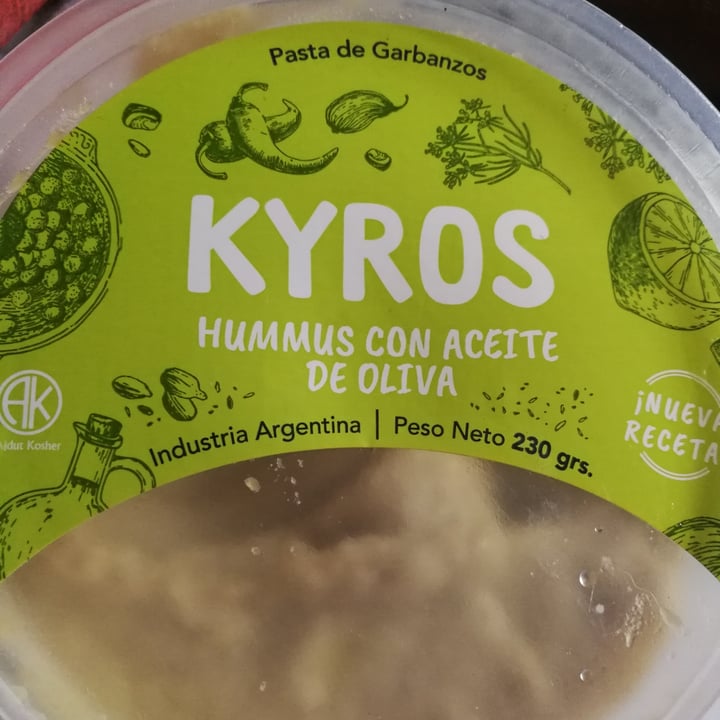 photo of Kyros Hummus con Aceite de Oliva shared by @sheila1 on  16 Dec 2021 - review