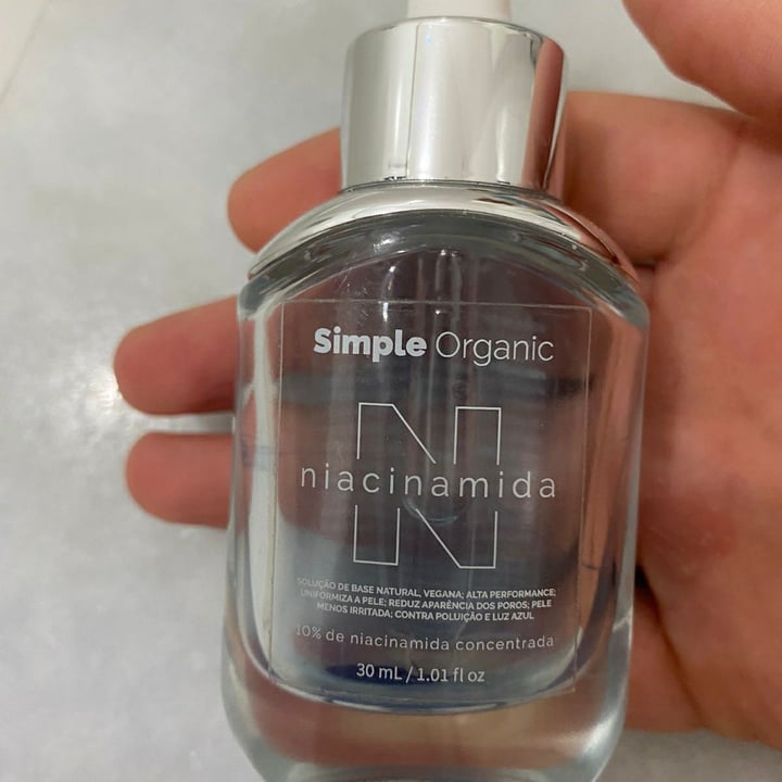 photo of Simple Organic Solução Niacinamida shared by @carlacaparroz on  16 Apr 2022 - review