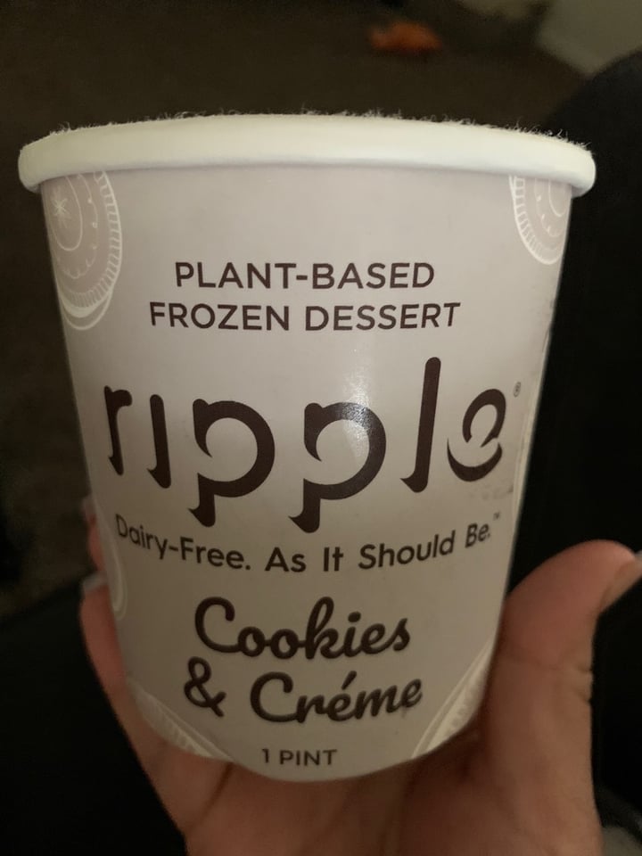 photo of Ripple Foods Cookies & Créme Plant-Based Frozen Dessert shared by @iloveteady on  24 Feb 2020 - review
