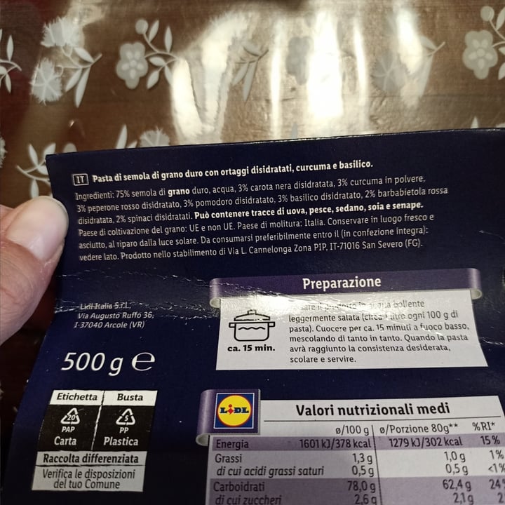 review photo of Italiamo Orecchiette arcobaleno shared by @aleioria23 on 24 Sep 2022 - review