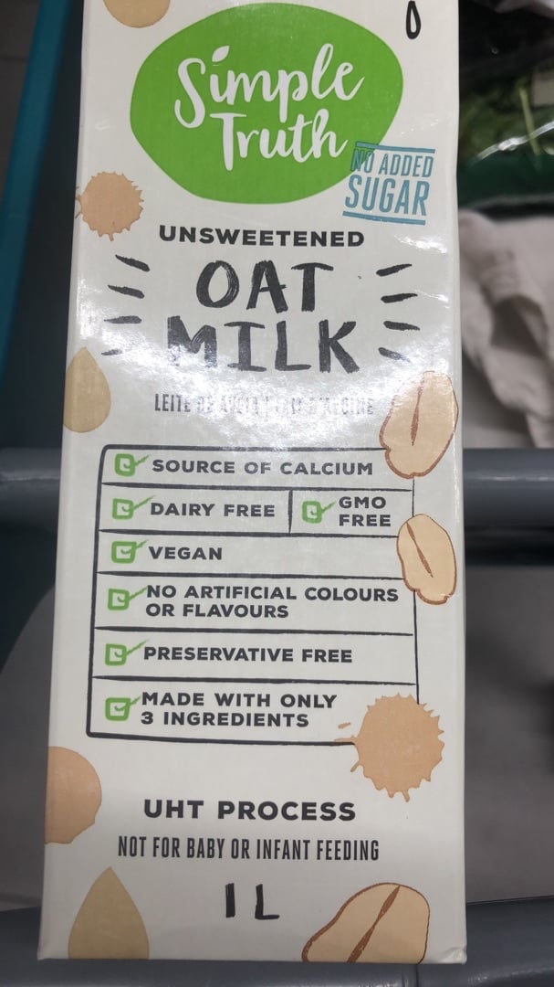 photo of Simple Truth Oat Milk shared by @mbartok on  07 Feb 2020 - review