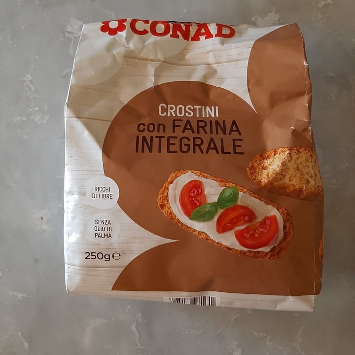 photo of Conad Crostini con farina integrale shared by @nuvioletta on  11 Apr 2022 - review