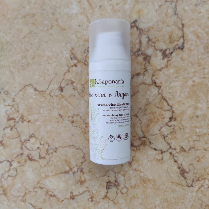 review photo of La Saponaria Crema viso idratante Aloe vera e Argan shared by @auro347 on 18 Apr 2022 - review