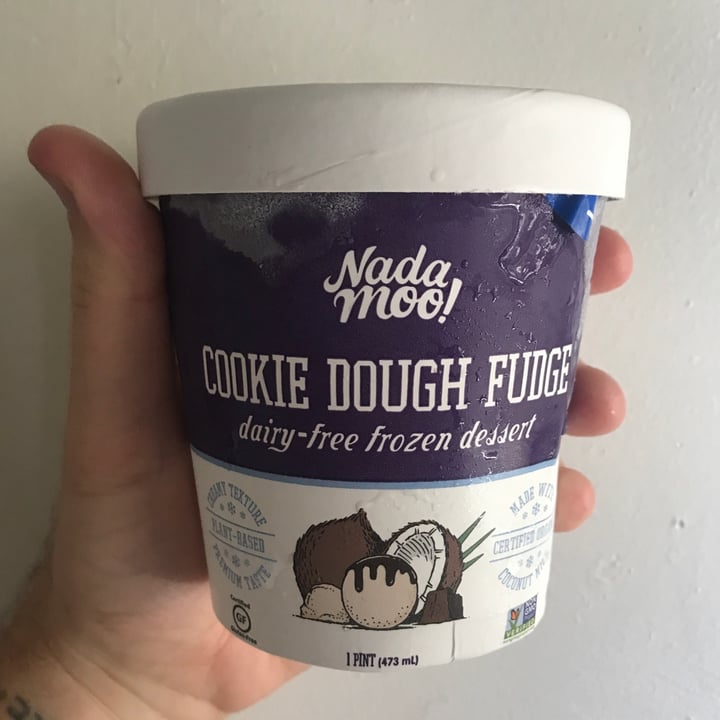 photo of NadaMoo! Cookie Dough Fudge Dairy-Free Frozen Dessert shared by @dominionandchill on  31 Dec 2020 - review