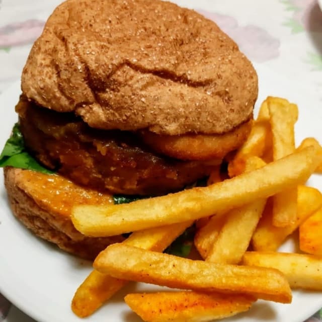 Foto del piatto “Hamburger de Grão de Bico”