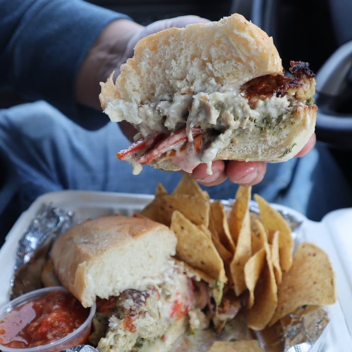 review photo of Three Carrots Fountain Square Seitan Melt shared by @lizmaselli on 15 Mar 2021 - review