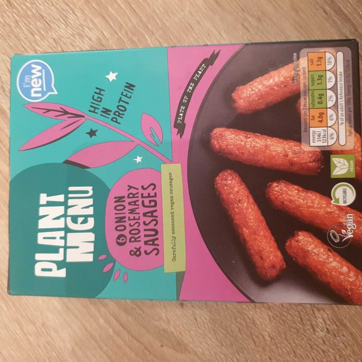photo of Plant Menu Onion and rosemary sausages shared by @sandmandir on  20 Mar 2020 - review