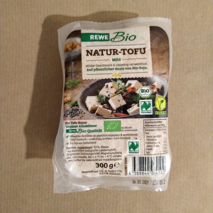 photo of Rewe Bio Natur Tofu shared by @annegrete on  16 Nov 2020 - review