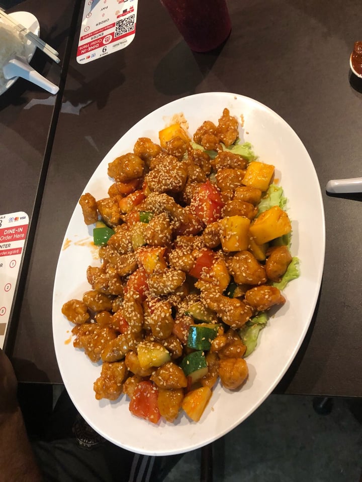 photo of Divine Realm Vegetarian Restaurant Sweet sour pork shared by @chrishineerita on  15 Jul 2019 - review