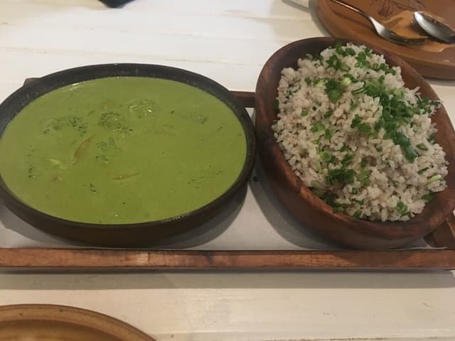 Photo of the dish “Homemade green Thai Curry”