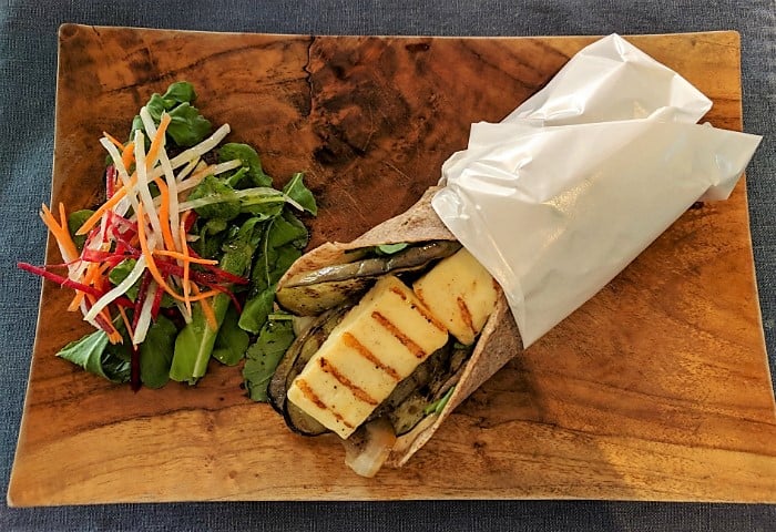 review photo of Couscous cafe Halloumi, Eggplant and Tomato Wrap shared by @loosi on 13 Dec 2017 - review