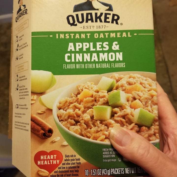 photo of Quaker Instant Oatmeal Protein Apples & Cinnamon shared by @stainless on  31 Dec 2020 - review
