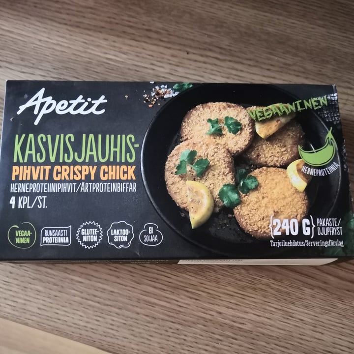 review photo of Apetit Kasvisjauhispihvit Crispy Chick shared by @veganlifee on 08 Jun 2020 - review