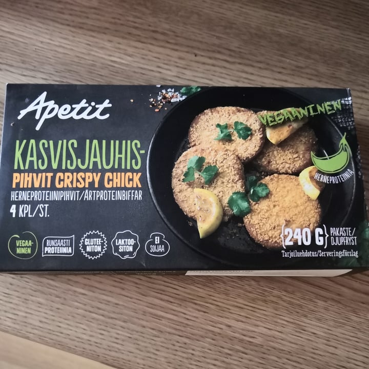 photo of Apetit Kasvisjauhispihvit Crispy Chick shared by @veganlifee on  08 Jun 2020 - review