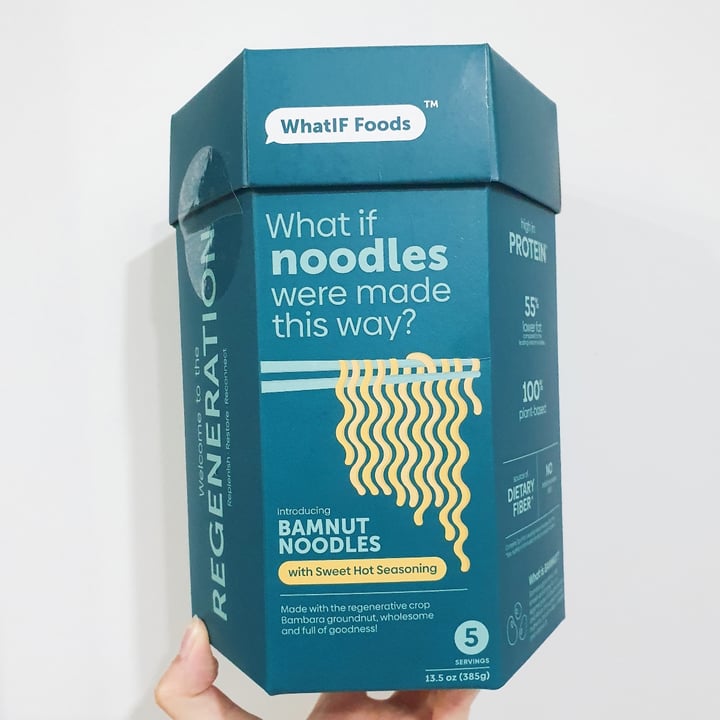 photo of WhatIF Foods BamNut Healthy High Protein Noodles - Sweet Hot Seasoning shared by @iloveveggies on  22 Nov 2021 - review