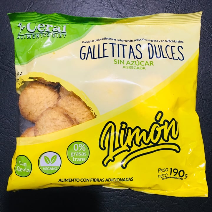 photo of Cereal Alimentos Diet Galletitas dulces sin azúcar de Limón shared by @3dith on  03 Nov 2021 - review