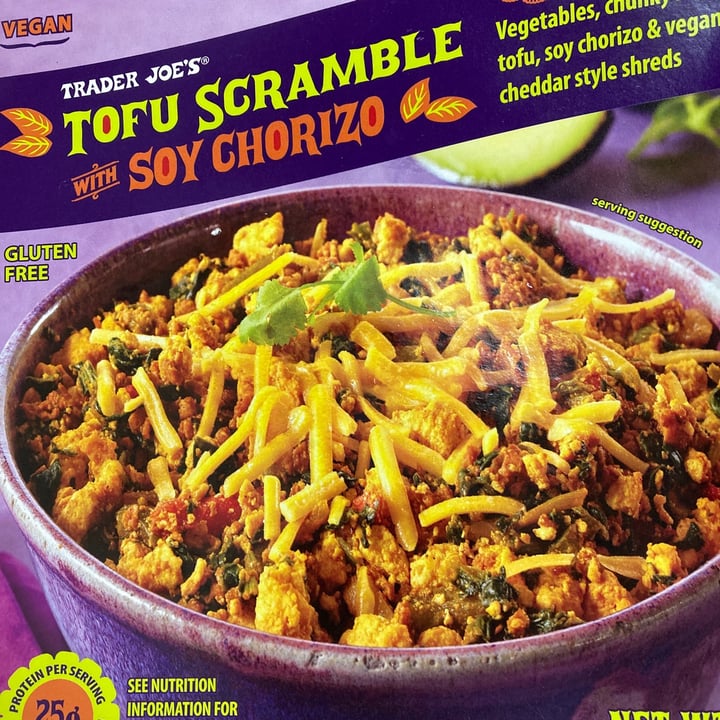 photo of Trader Joe's Tofu Scramble with Soy Chorizo shared by @compassionatekisses on  02 Oct 2021 - review