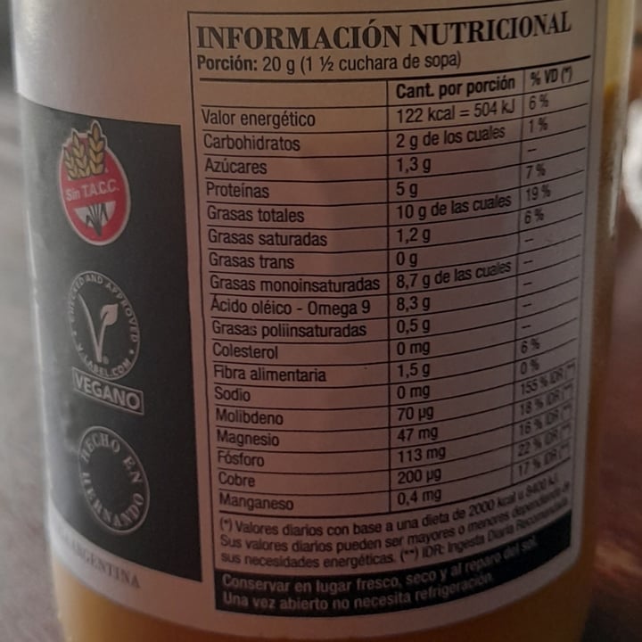 photo of Oddi’s nuts Pasta De Maní shared by @nicolita on  19 Sep 2022 - review