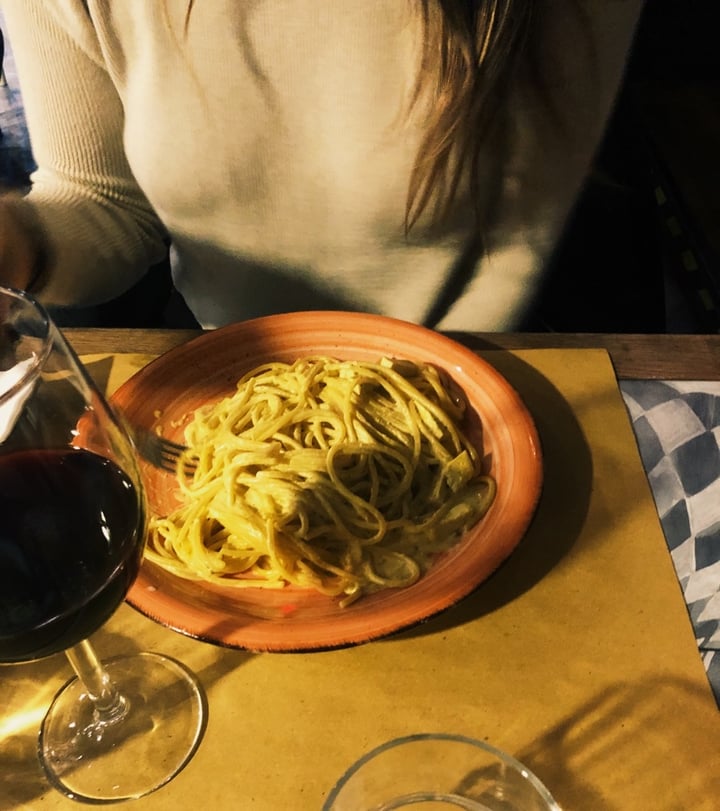 photo of Buddy Italian Restaurant Cafè Vegan “Carbonara” with Tofu and Curcuma shared by @camicasagrande on  21 Jan 2020 - review