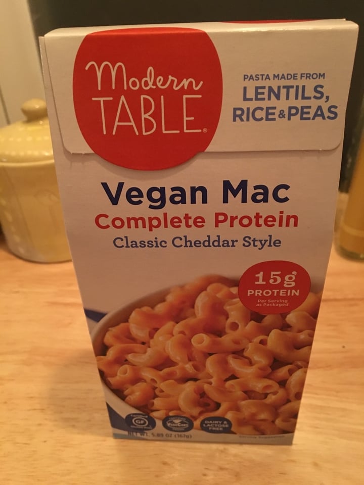 review photo of Modern Table Vegan Mac Classic Cheddar Style shared by @ggsovegan on 07 Nov 2019 - review