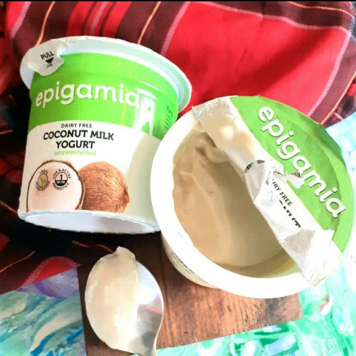 photo of Epigamia Coconut milk yogurt with coconut jaggery shared by @thevegangaldiya on  20 Oct 2020 - review