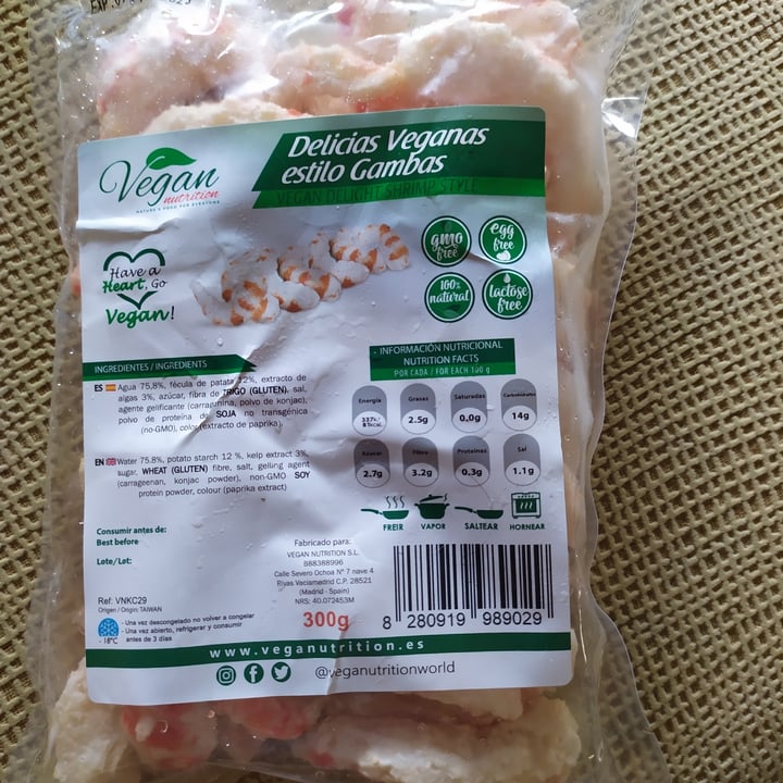 review photo of Vegan Nutrition Delicias Veganas Estilo Gambas (Vegan Shrimp Delight) shared by @airiin on 10 Dec 2021 - review