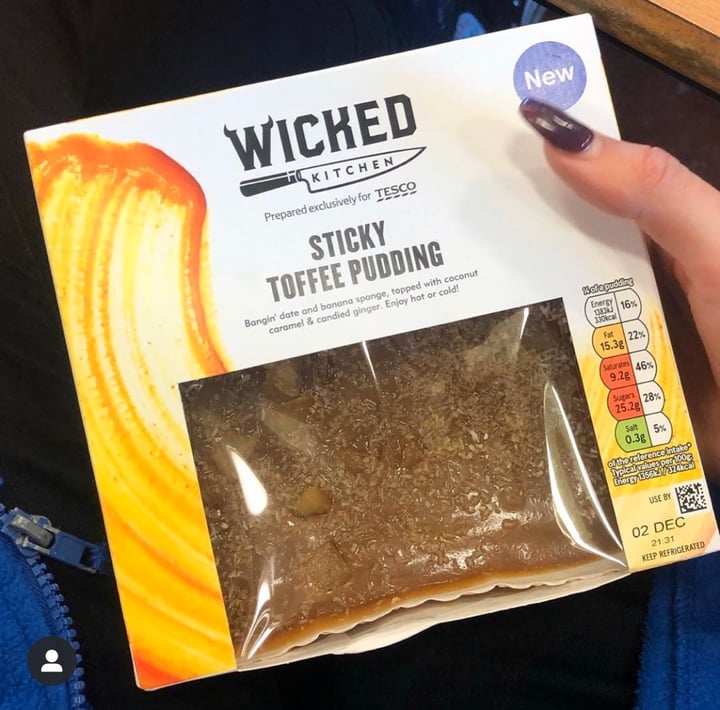 review photo of Wicked Sticky toffee pudding shared by @georgiamcp on 28 Dec 2019 - review