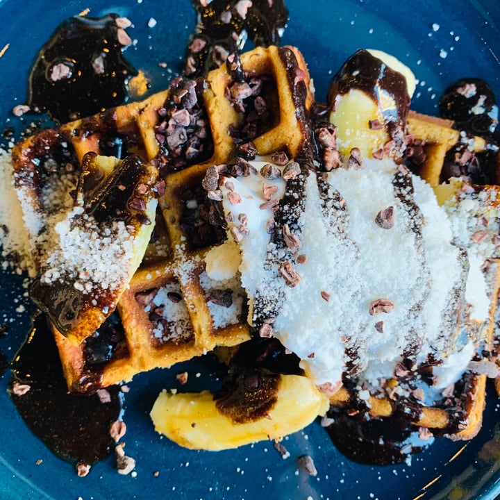 photo of Lexi's Healthy Eatery Choc chip Waffles shared by @annika-m on  02 May 2021 - review