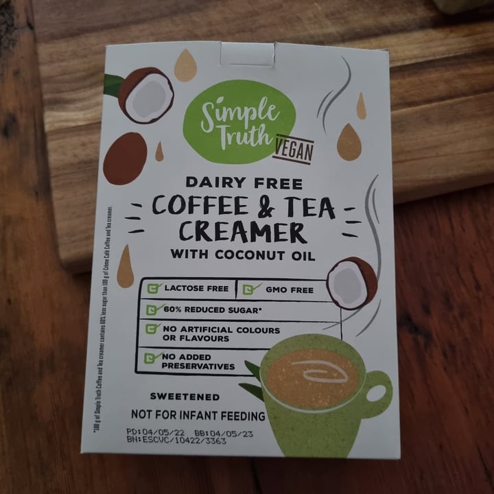 photo of Simple Truth coffee and tea creamer shared by @carmz on  17 Aug 2022 - review