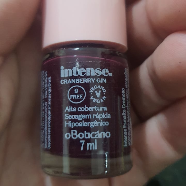 photo of O Boticário Esmalte linha Intense shared by @franfaria on  17 Oct 2022 - review