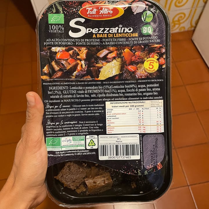 photo of Tutt'altro spezzatino A Base Di Lenticchie shared by @ariadne on  11 Jun 2022 - review