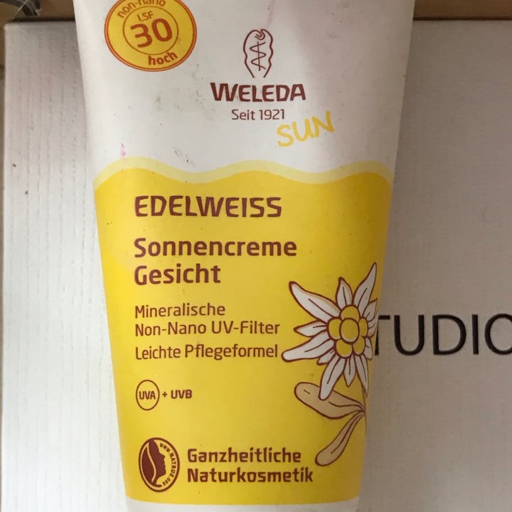 photo of Weleda Edelweiss sonnencreme gesicht shared by @duoduo on  16 Jun 2020 - review