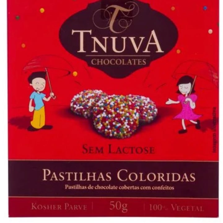 review photo of Tnuva chocolates Pastilhas Coloridas shared by @camisandery on 12 May 2022 - review