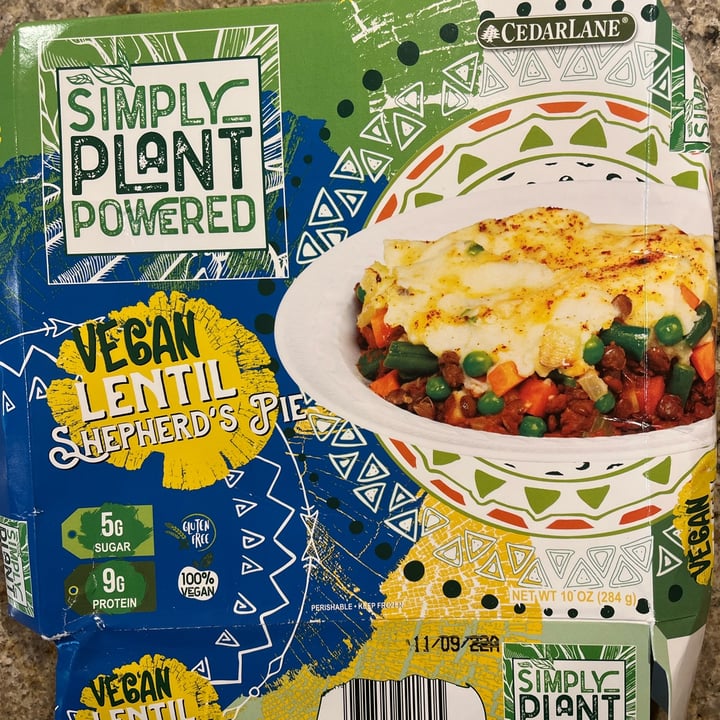photo of Cedarlane Shepard’s pie shared by @veganspark on  12 May 2022 - review