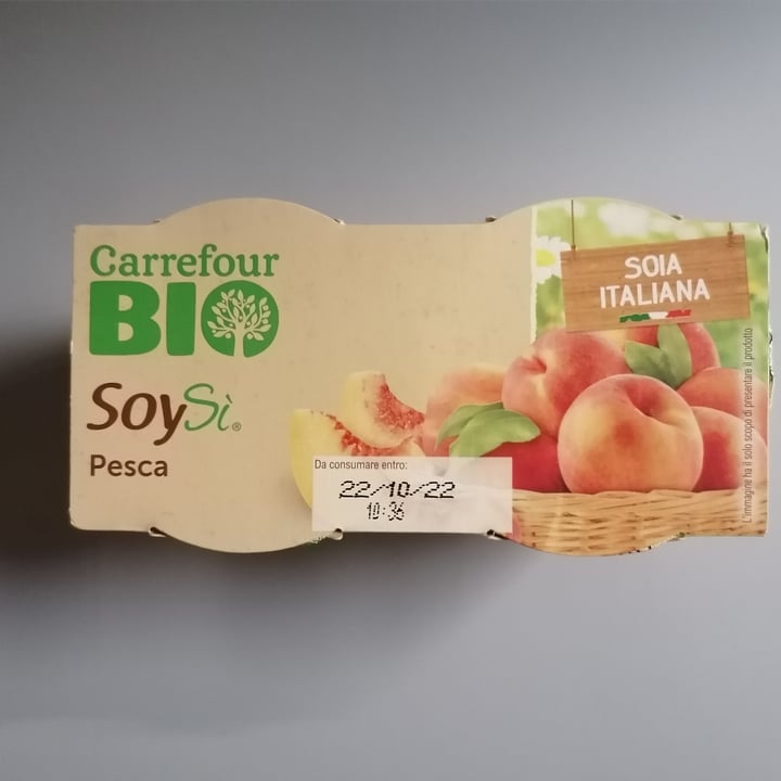 photo of Carrefour Bio Yogurt Soysì pesca shared by @lacla2022 on  25 Sep 2022 - review