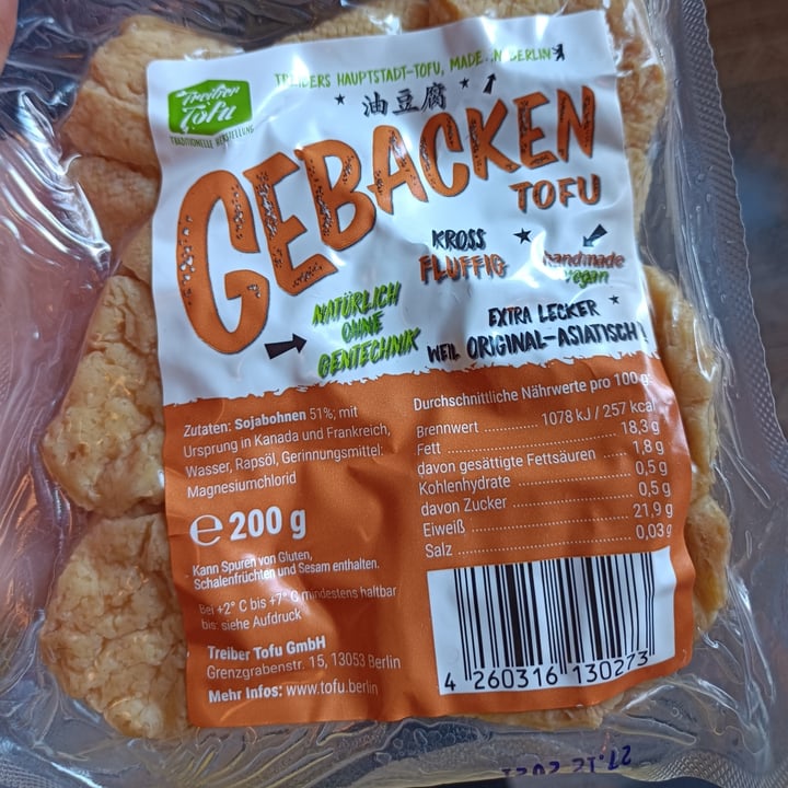 review photo of Treiber tofu Baked Tofu shared by @vpettini on 28 Nov 2021 - review