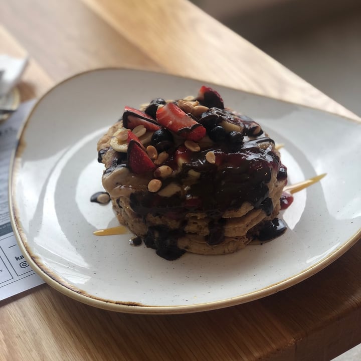 review photo of Kaylee's Eatery PB&J pancakes shared by @domwestphal on 02 Jan 2021 - review