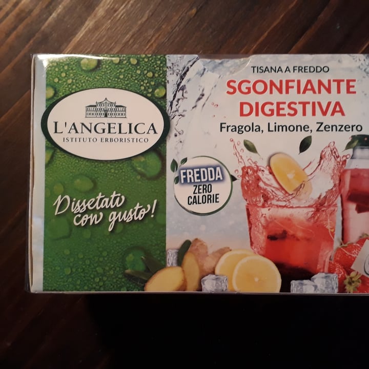 photo of L'angelica Tisana A Freddo Sgonfiante Digestiva Fragola Limone Zenzero shared by @danielacompa on  03 May 2021 - review