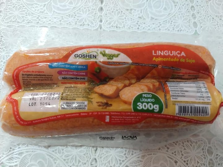 photo of Goshen Vegges Linguiça Apimentada de Soja shared by @madamex on  11 May 2022 - review