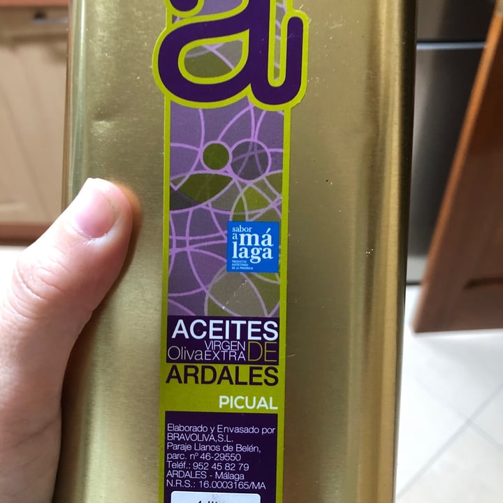 photo of ardales Aceite De Oliva Virgen Extra shared by @marinamellado on  16 Nov 2022 - review