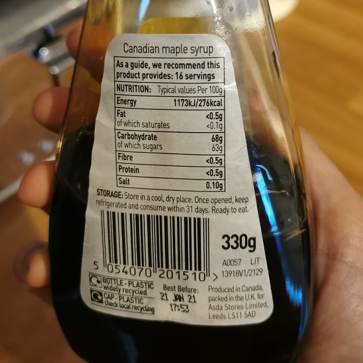 photo of ASDA Canadian Maple Syrup shared by @margherita2030 on  12 Apr 2022 - review