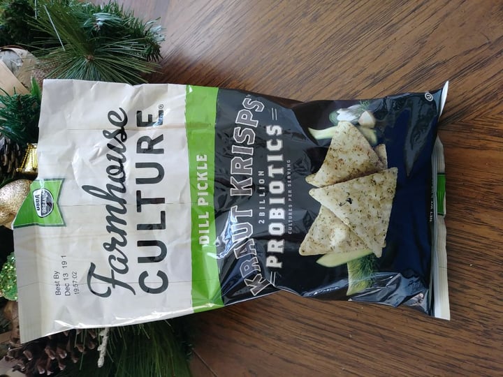 photo of Farmhouse Culture Farmhouse Culture Dill Pickle Kraut Krisps shared by @majome on  03 Dec 2019 - review