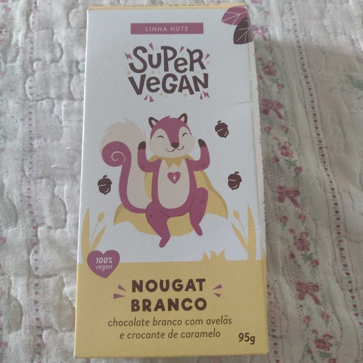 photo of Super Vegan Barra de Chocolate Nougat shared by @jualmeidagomes on  15 May 2022 - review