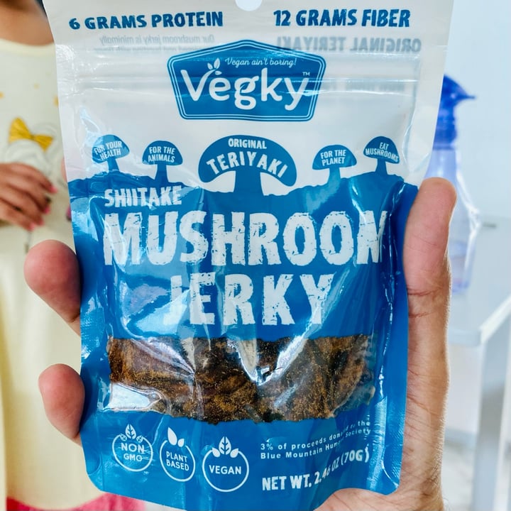 photo of Vegky Original Mushroom Jerky shared by @olympiasplate on  25 Aug 2022 - review