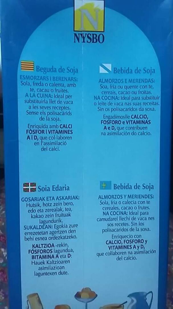 photo of Nysbo Bebida de Soja shared by @violeta777 on  11 Apr 2020 - review